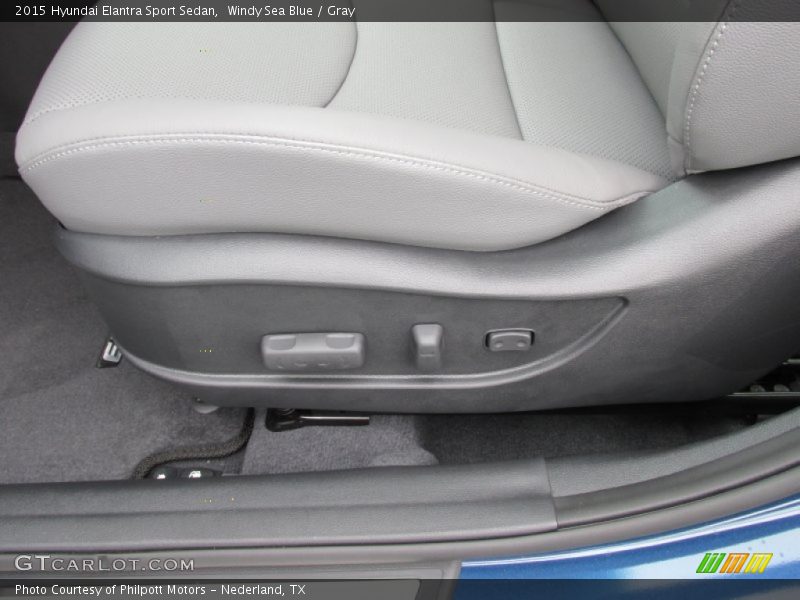 Windy Sea Blue / Gray 2015 Hyundai Elantra Sport Sedan