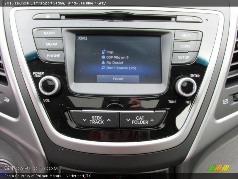 Windy Sea Blue / Gray 2015 Hyundai Elantra Sport Sedan
