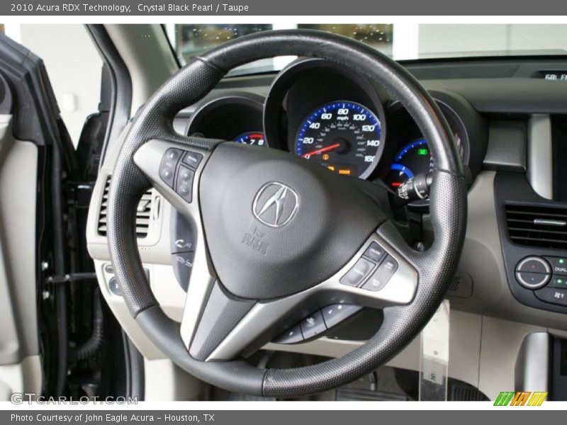 Crystal Black Pearl / Taupe 2010 Acura RDX Technology