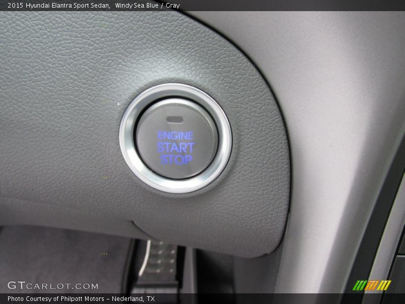 Windy Sea Blue / Gray 2015 Hyundai Elantra Sport Sedan