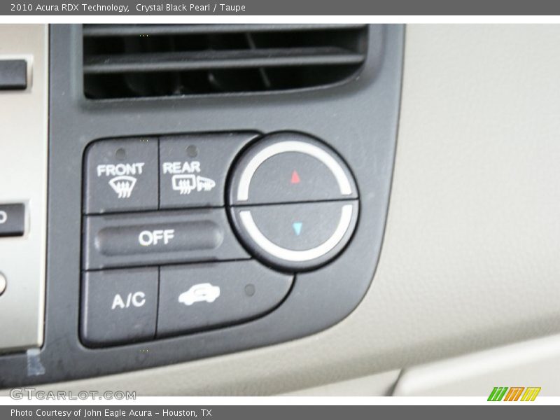 Crystal Black Pearl / Taupe 2010 Acura RDX Technology