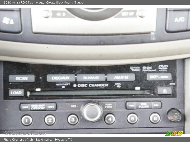 Crystal Black Pearl / Taupe 2010 Acura RDX Technology