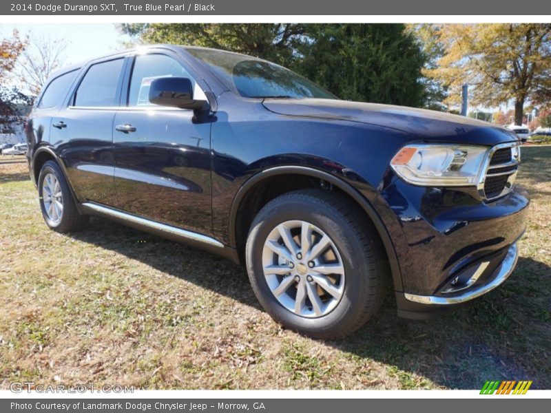 True Blue Pearl / Black 2014 Dodge Durango SXT
