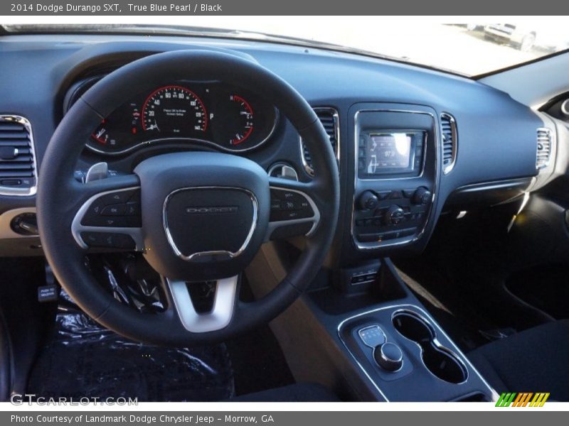 True Blue Pearl / Black 2014 Dodge Durango SXT