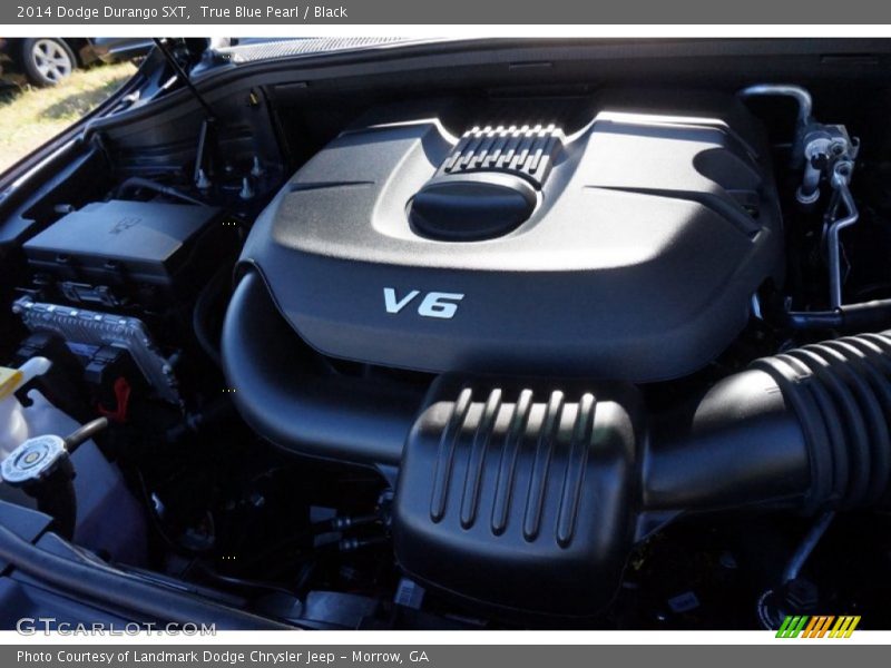 True Blue Pearl / Black 2014 Dodge Durango SXT