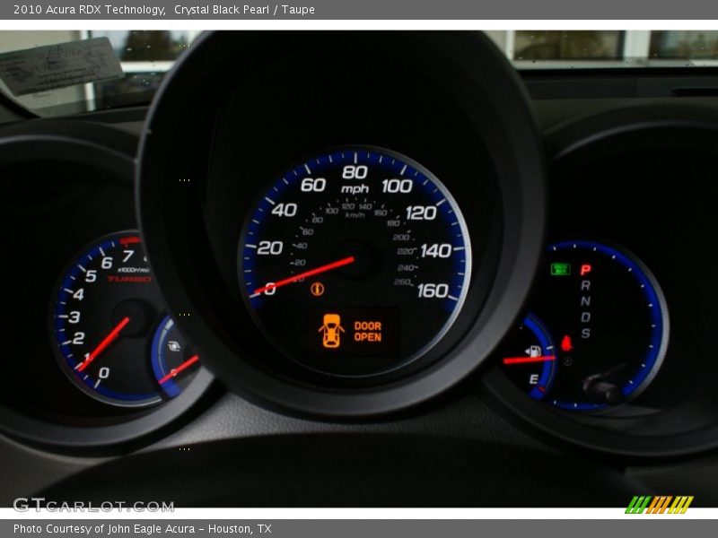 Crystal Black Pearl / Taupe 2010 Acura RDX Technology