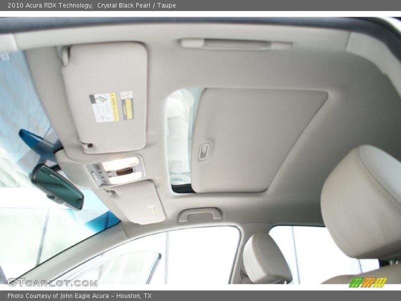 Crystal Black Pearl / Taupe 2010 Acura RDX Technology