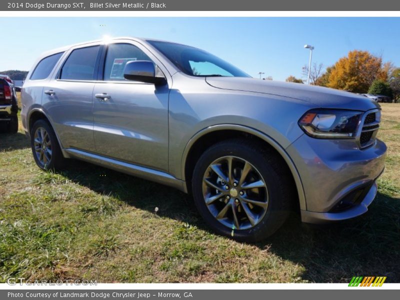 Billet Silver Metallic / Black 2014 Dodge Durango SXT