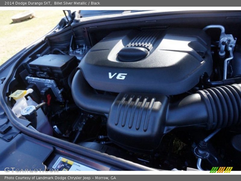 Billet Silver Metallic / Black 2014 Dodge Durango SXT