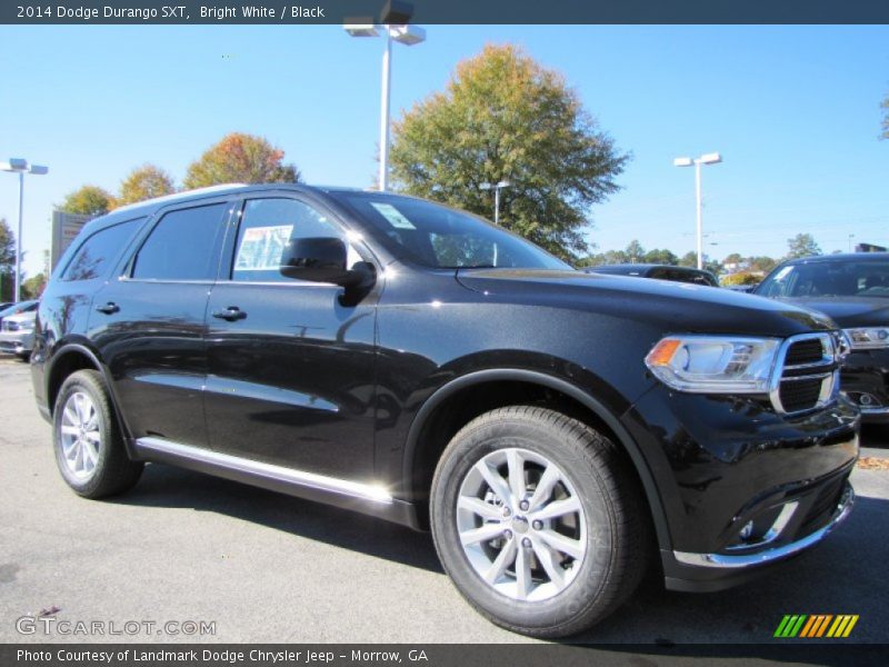 Bright White / Black 2014 Dodge Durango SXT