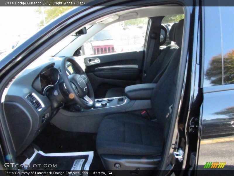 Bright White / Black 2014 Dodge Durango SXT