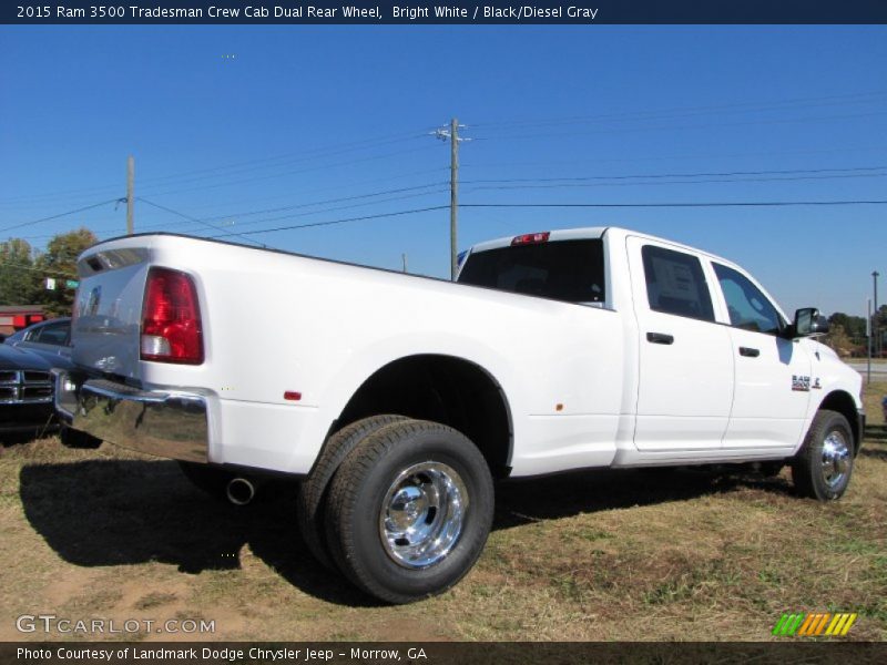 Bright White / Black/Diesel Gray 2015 Ram 3500 Tradesman Crew Cab Dual Rear Wheel