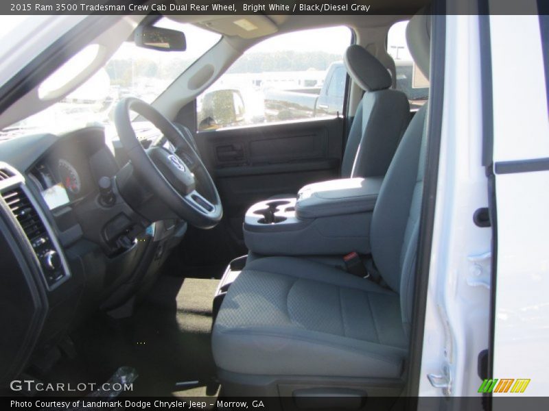 Bright White / Black/Diesel Gray 2015 Ram 3500 Tradesman Crew Cab Dual Rear Wheel