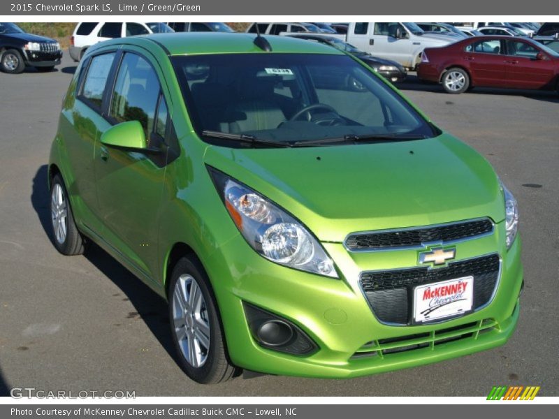 Lime / Green/Green 2015 Chevrolet Spark LS