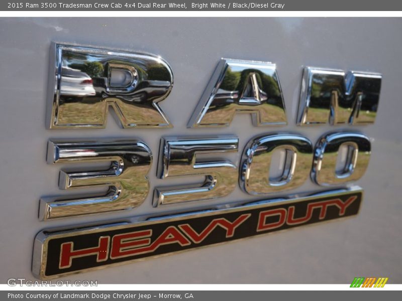 Bright White / Black/Diesel Gray 2015 Ram 3500 Tradesman Crew Cab 4x4 Dual Rear Wheel