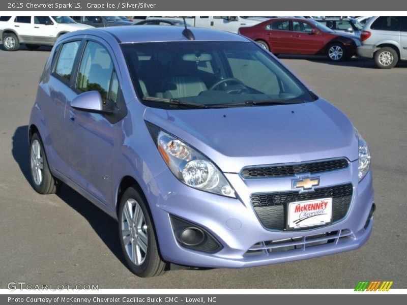 Grape Ice / Silver/Silver 2015 Chevrolet Spark LS