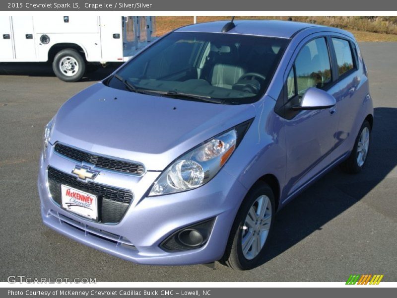 Grape Ice / Silver/Silver 2015 Chevrolet Spark LS
