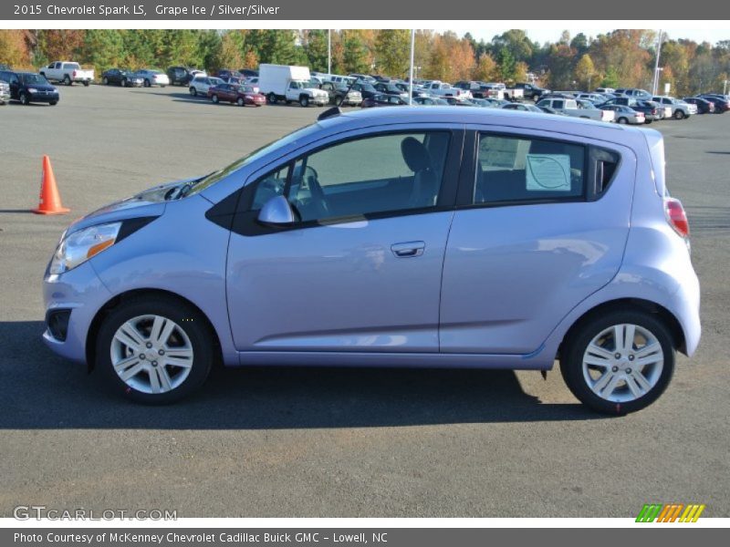 Grape Ice / Silver/Silver 2015 Chevrolet Spark LS