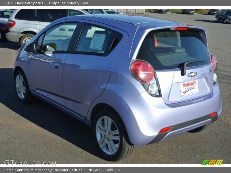 Grape Ice / Silver/Silver 2015 Chevrolet Spark LS