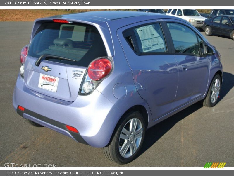 Grape Ice / Silver/Silver 2015 Chevrolet Spark LS