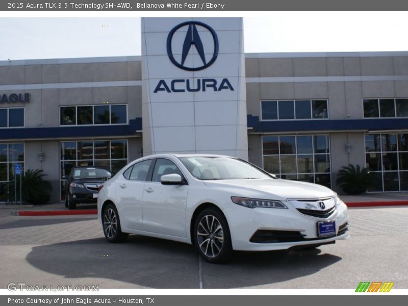 Bellanova White Pearl / Ebony 2015 Acura TLX 3.5 Technology SH-AWD