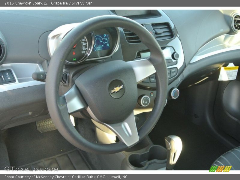 Grape Ice / Silver/Silver 2015 Chevrolet Spark LS