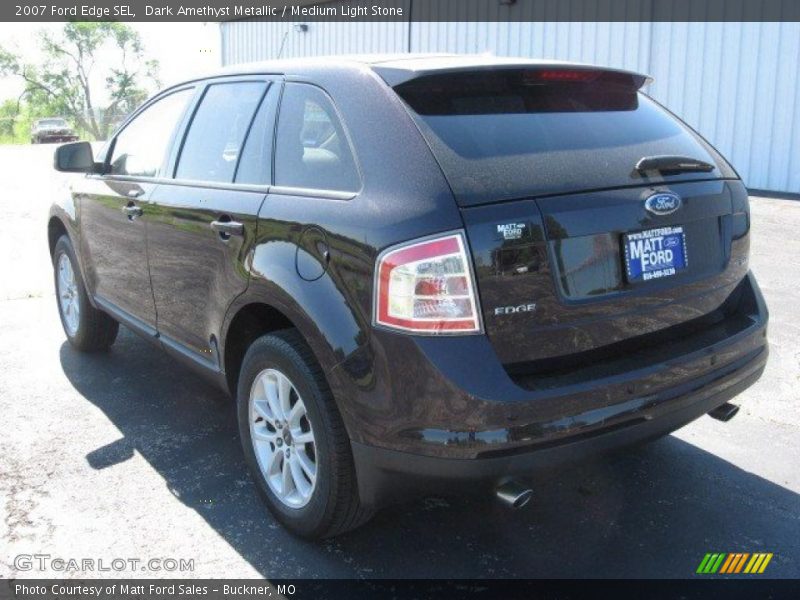 Dark Amethyst Metallic / Medium Light Stone 2007 Ford Edge SEL