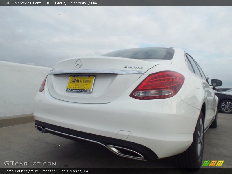 Polar White / Black 2015 Mercedes-Benz C 300 4Matic