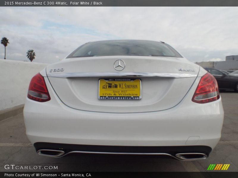 Polar White / Black 2015 Mercedes-Benz C 300 4Matic