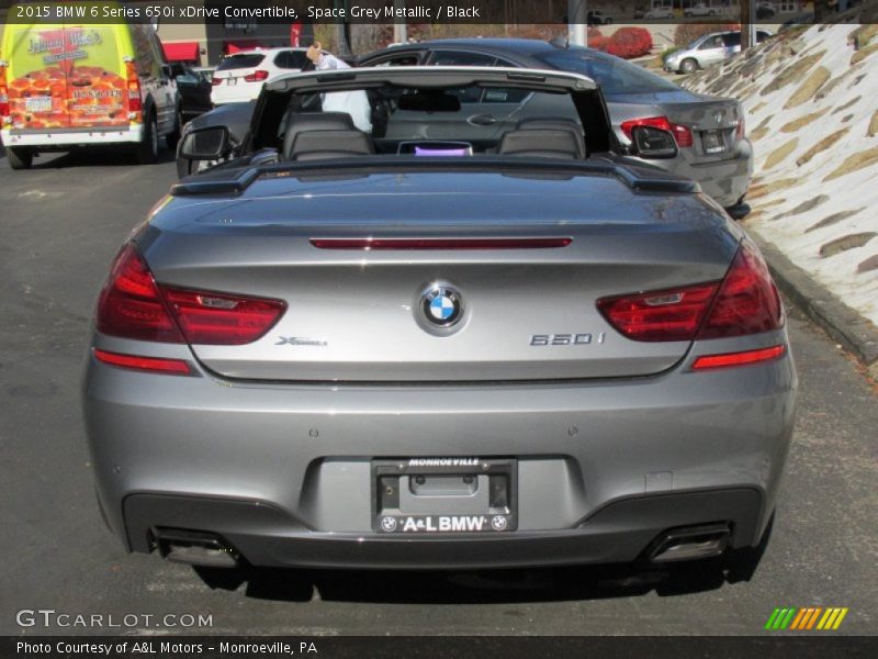 Space Grey Metallic / Black 2015 BMW 6 Series 650i xDrive Convertible