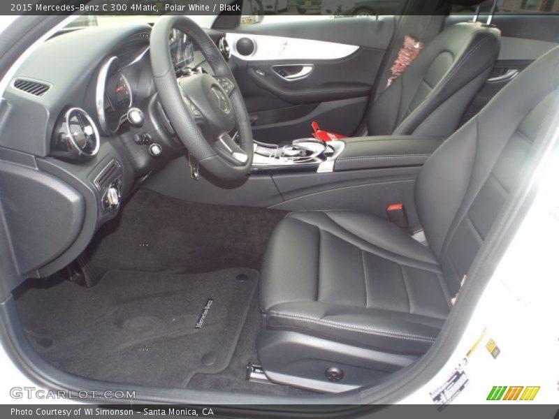 Polar White / Black 2015 Mercedes-Benz C 300 4Matic