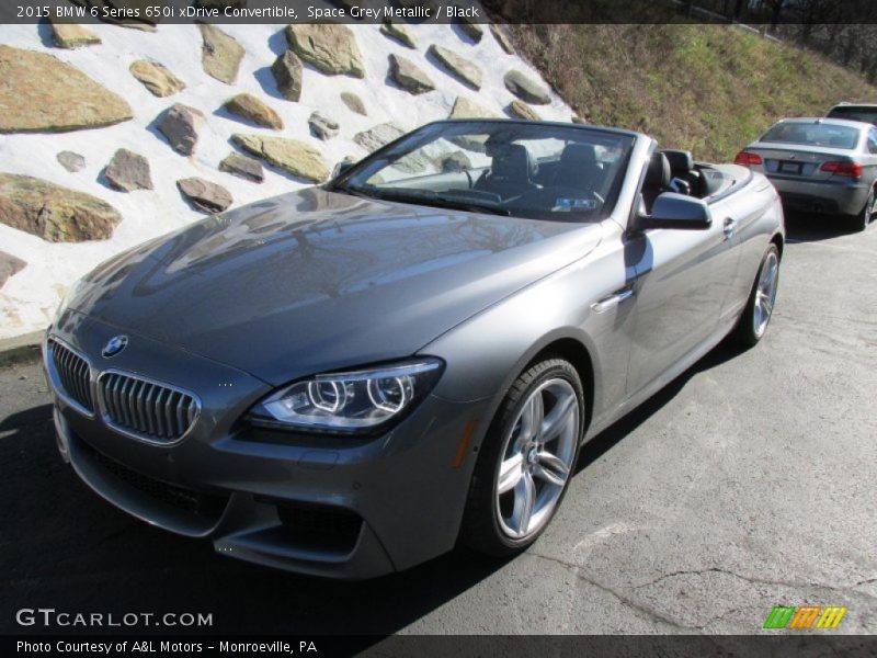 Space Grey Metallic / Black 2015 BMW 6 Series 650i xDrive Convertible