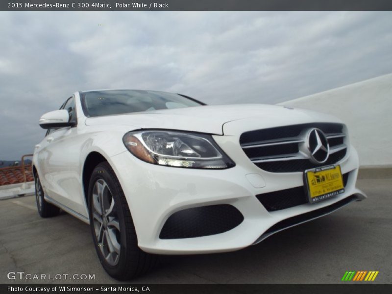 Polar White / Black 2015 Mercedes-Benz C 300 4Matic