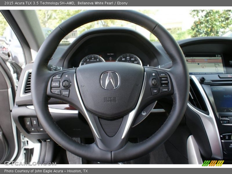 Bellanova White Pearl / Ebony 2015 Acura TLX 3.5 Technology SH-AWD