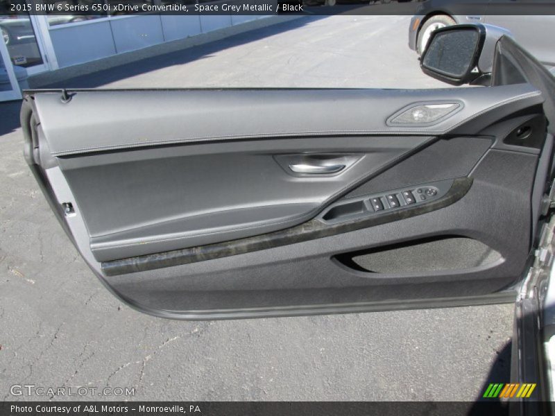 Space Grey Metallic / Black 2015 BMW 6 Series 650i xDrive Convertible