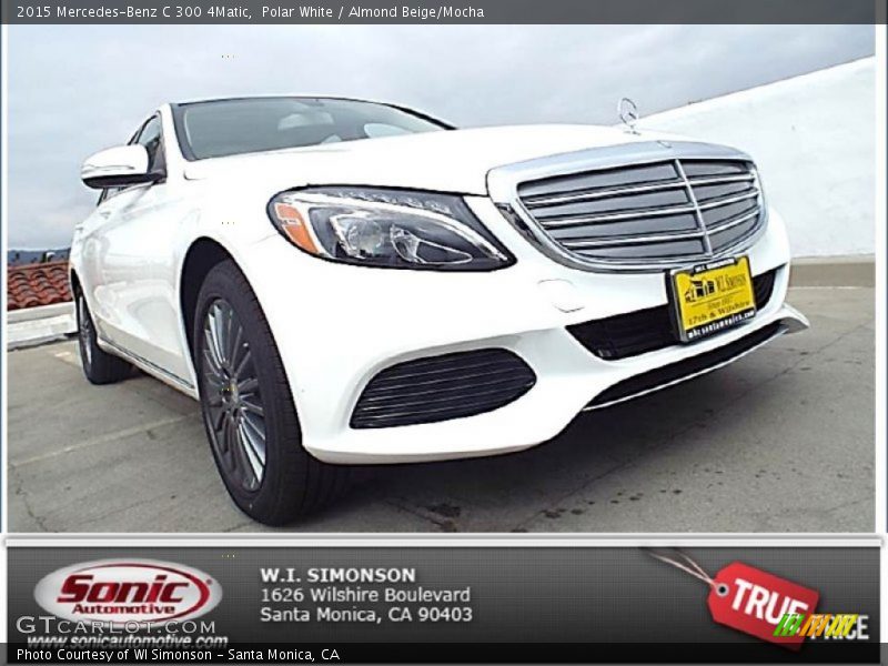 Polar White / Almond Beige/Mocha 2015 Mercedes-Benz C 300 4Matic