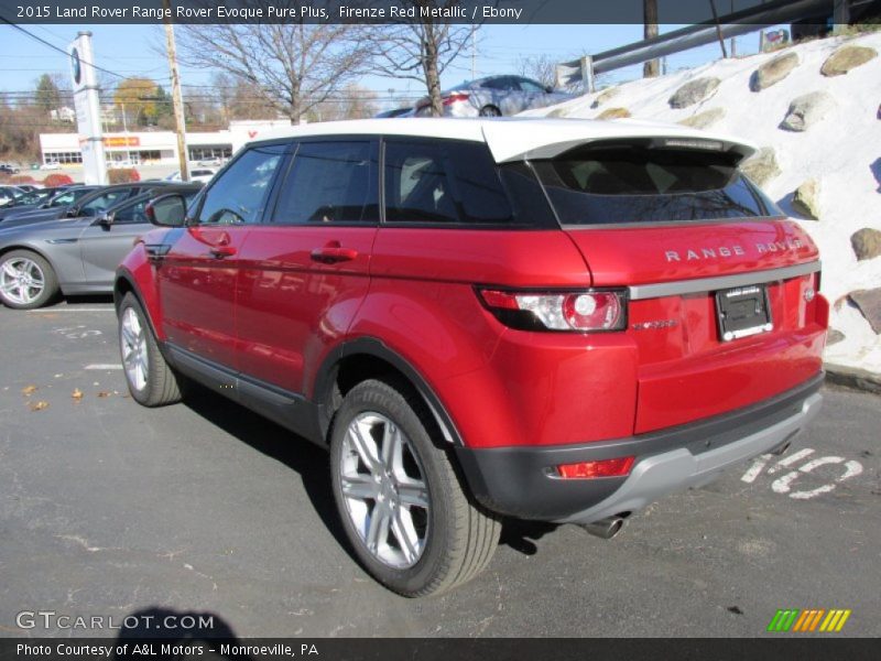 Firenze Red Metallic / Ebony 2015 Land Rover Range Rover Evoque Pure Plus