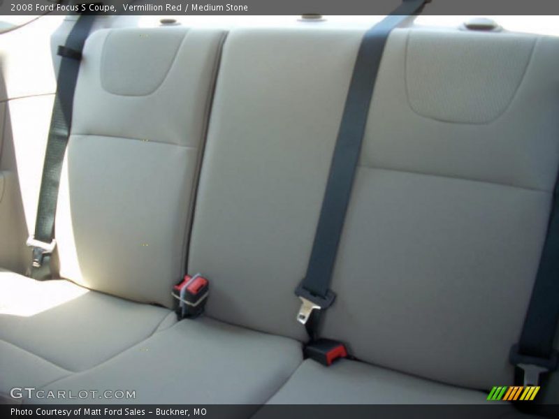 Vermillion Red / Medium Stone 2008 Ford Focus S Coupe