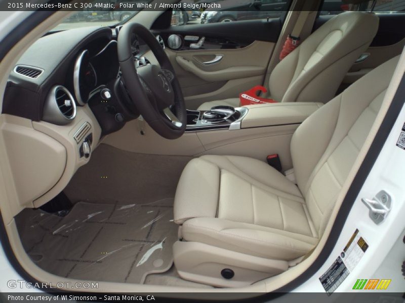 Polar White / Almond Beige/Mocha 2015 Mercedes-Benz C 300 4Matic