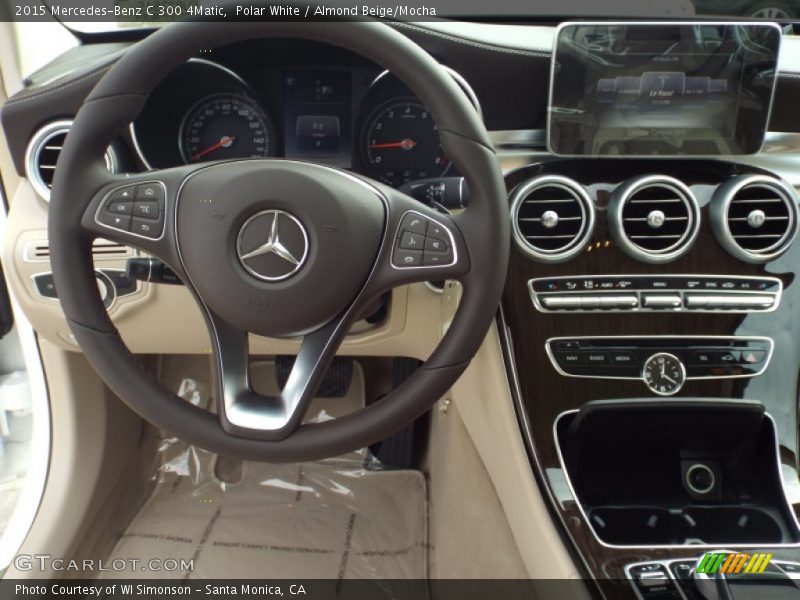 Polar White / Almond Beige/Mocha 2015 Mercedes-Benz C 300 4Matic