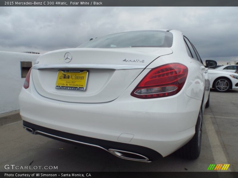 Polar White / Black 2015 Mercedes-Benz C 300 4Matic