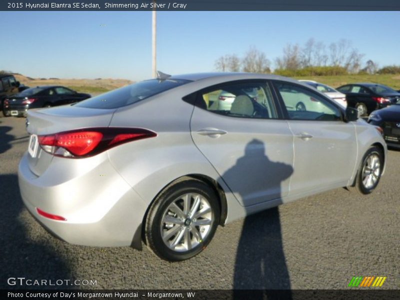 Shimmering Air Silver / Gray 2015 Hyundai Elantra SE Sedan