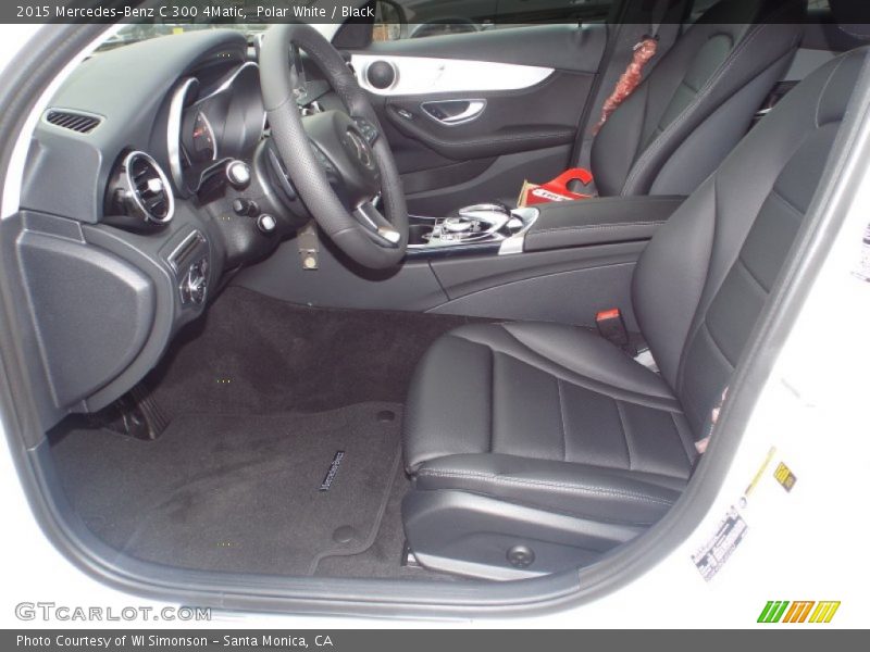 Polar White / Black 2015 Mercedes-Benz C 300 4Matic