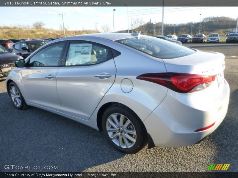 Shimmering Air Silver / Gray 2015 Hyundai Elantra SE Sedan
