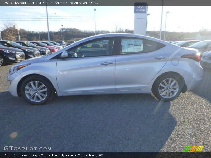 Shimmering Air Silver / Gray 2015 Hyundai Elantra SE Sedan
