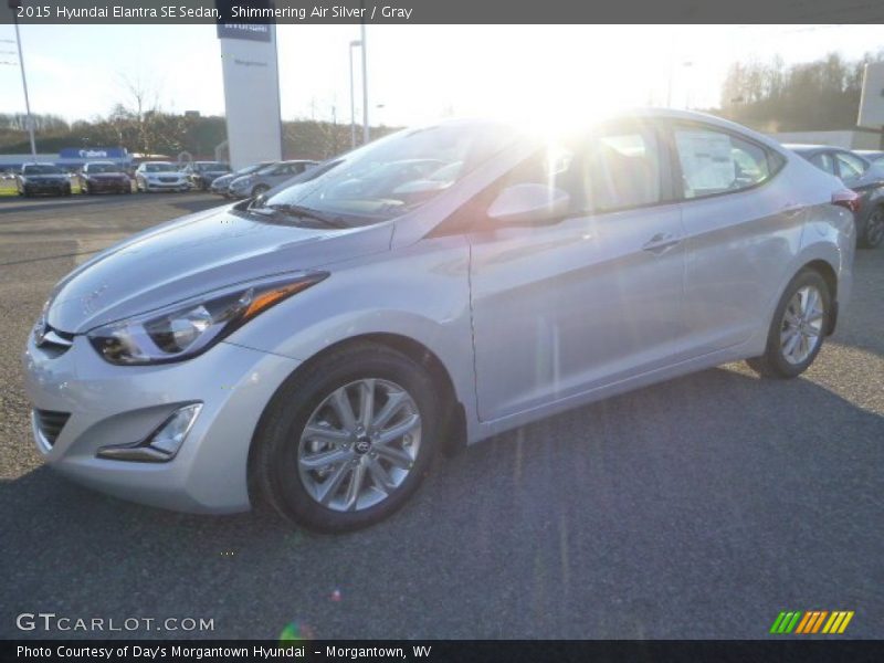 Shimmering Air Silver / Gray 2015 Hyundai Elantra SE Sedan