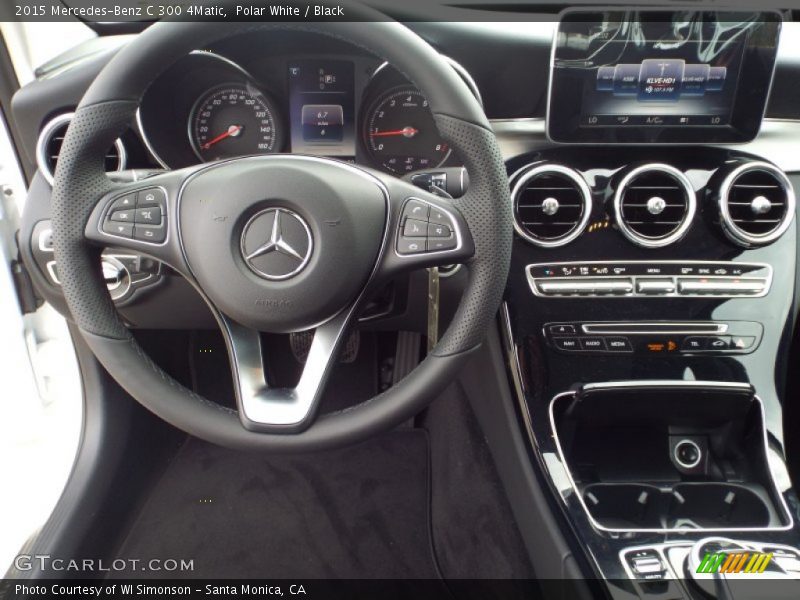 Polar White / Black 2015 Mercedes-Benz C 300 4Matic