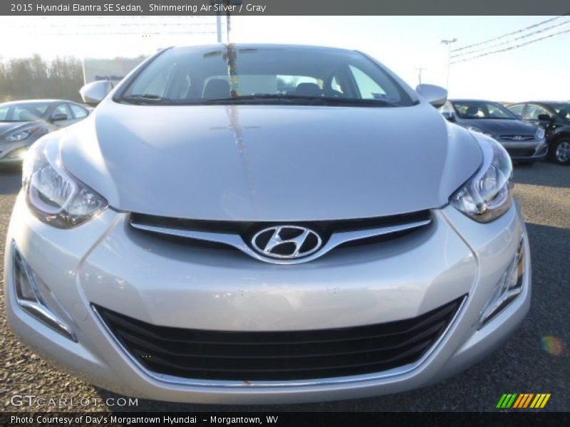 Shimmering Air Silver / Gray 2015 Hyundai Elantra SE Sedan