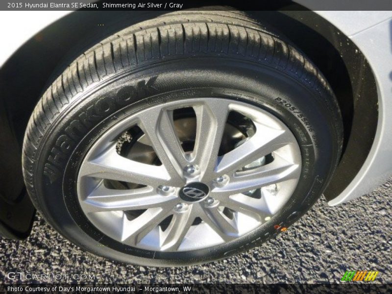Shimmering Air Silver / Gray 2015 Hyundai Elantra SE Sedan