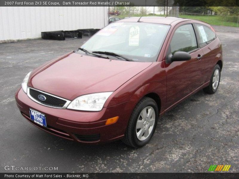 Dark Toreador Red Metallic / Charcoal 2007 Ford Focus ZX3 SE Coupe